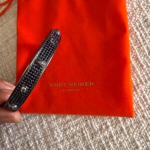 Kurt Geiger Black Embellished Bracelet